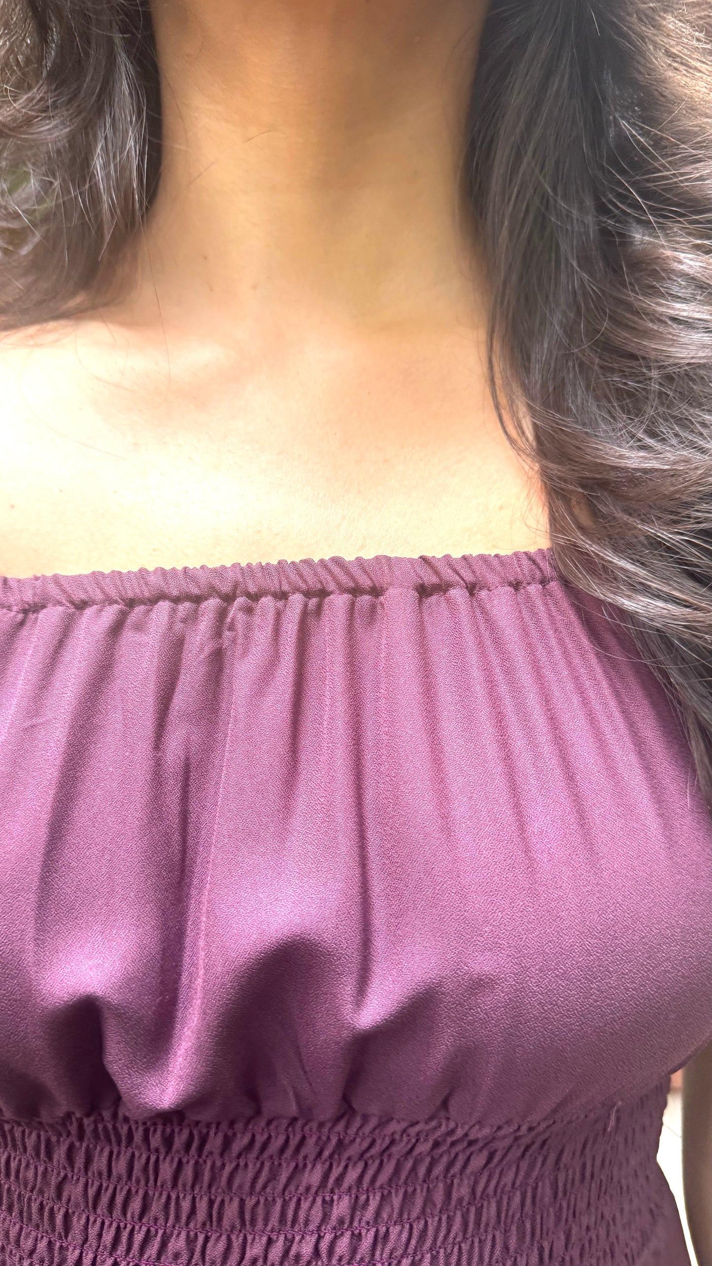 Muse Smocked Dress - Wine