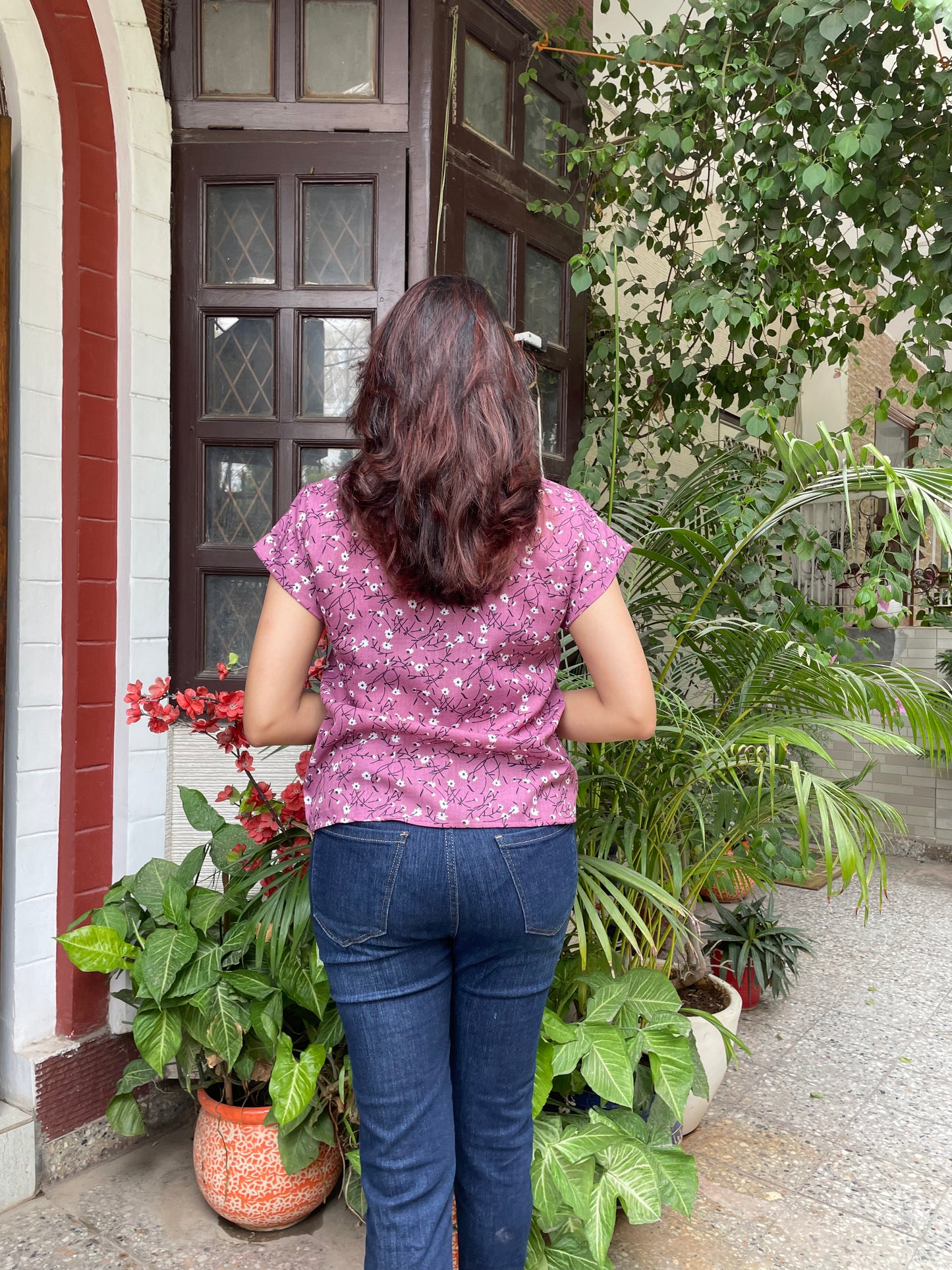Comfort Cotton Top- Purple