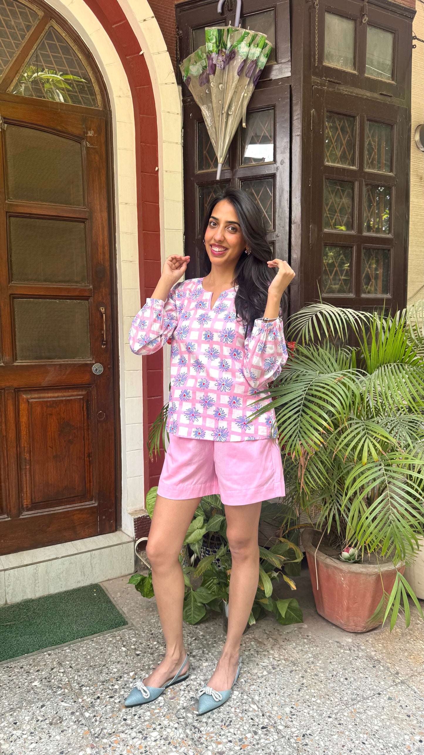 Easy Days Cotton Top - Pink