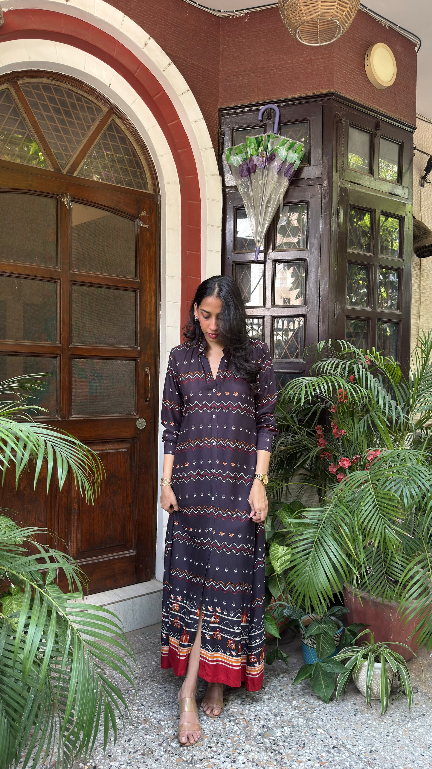 Touring India Maxi Dress - Black (Premium Collection)