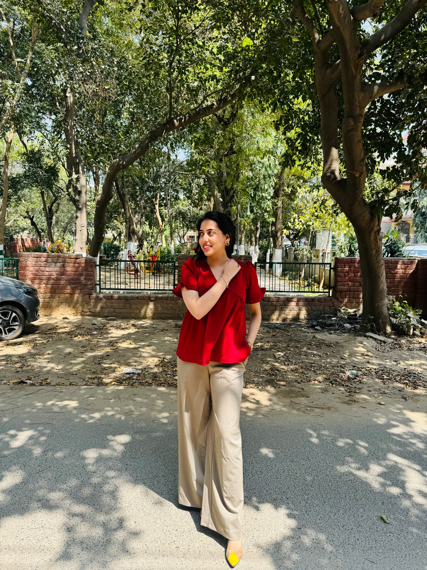 Alia Top - Burgundy