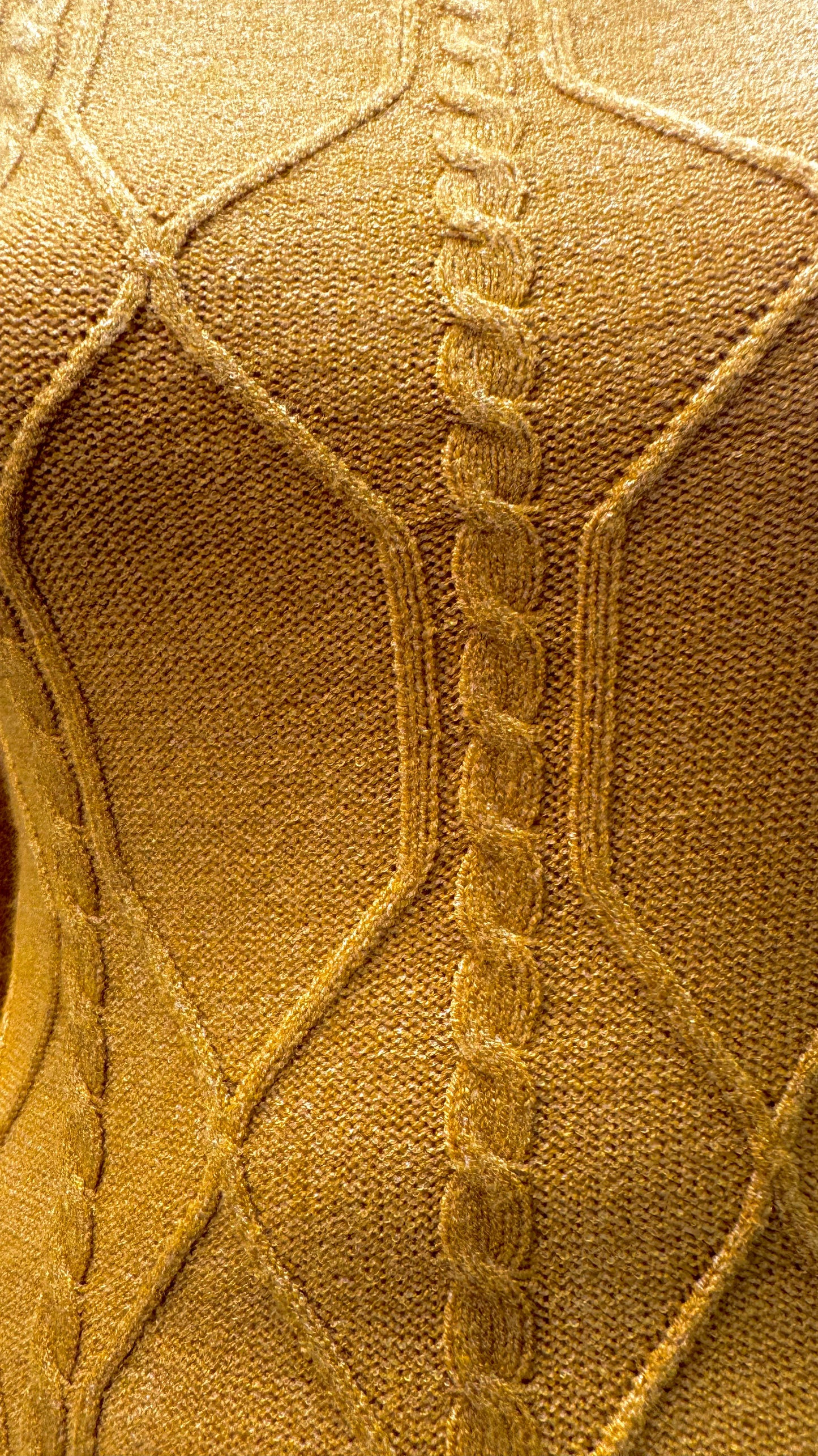 Knit Sweater Dress- Mustard (Free Size)