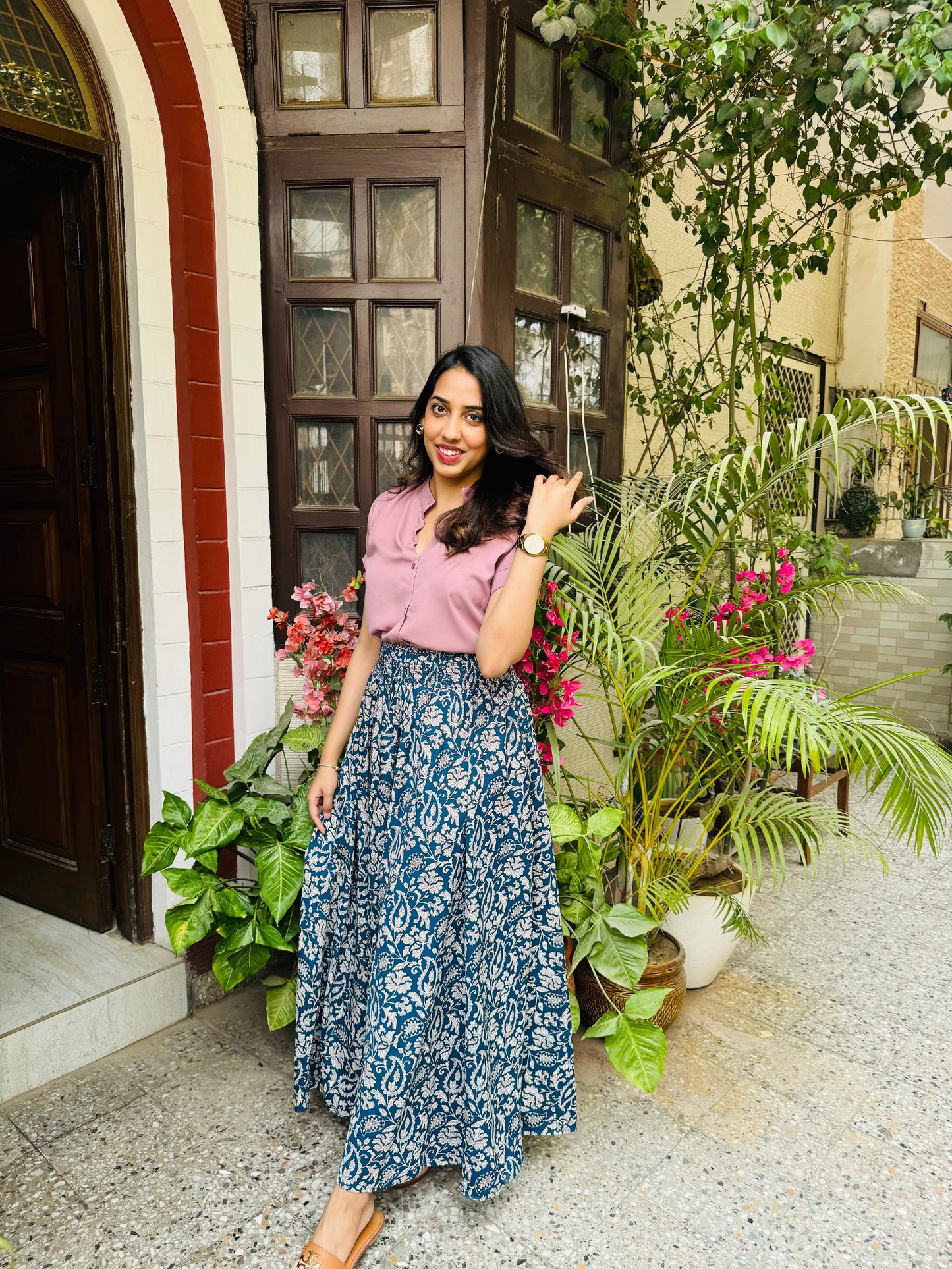 Blossoming Top – Dusky Pink