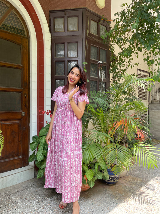 Glee Lounge Dress – Pink