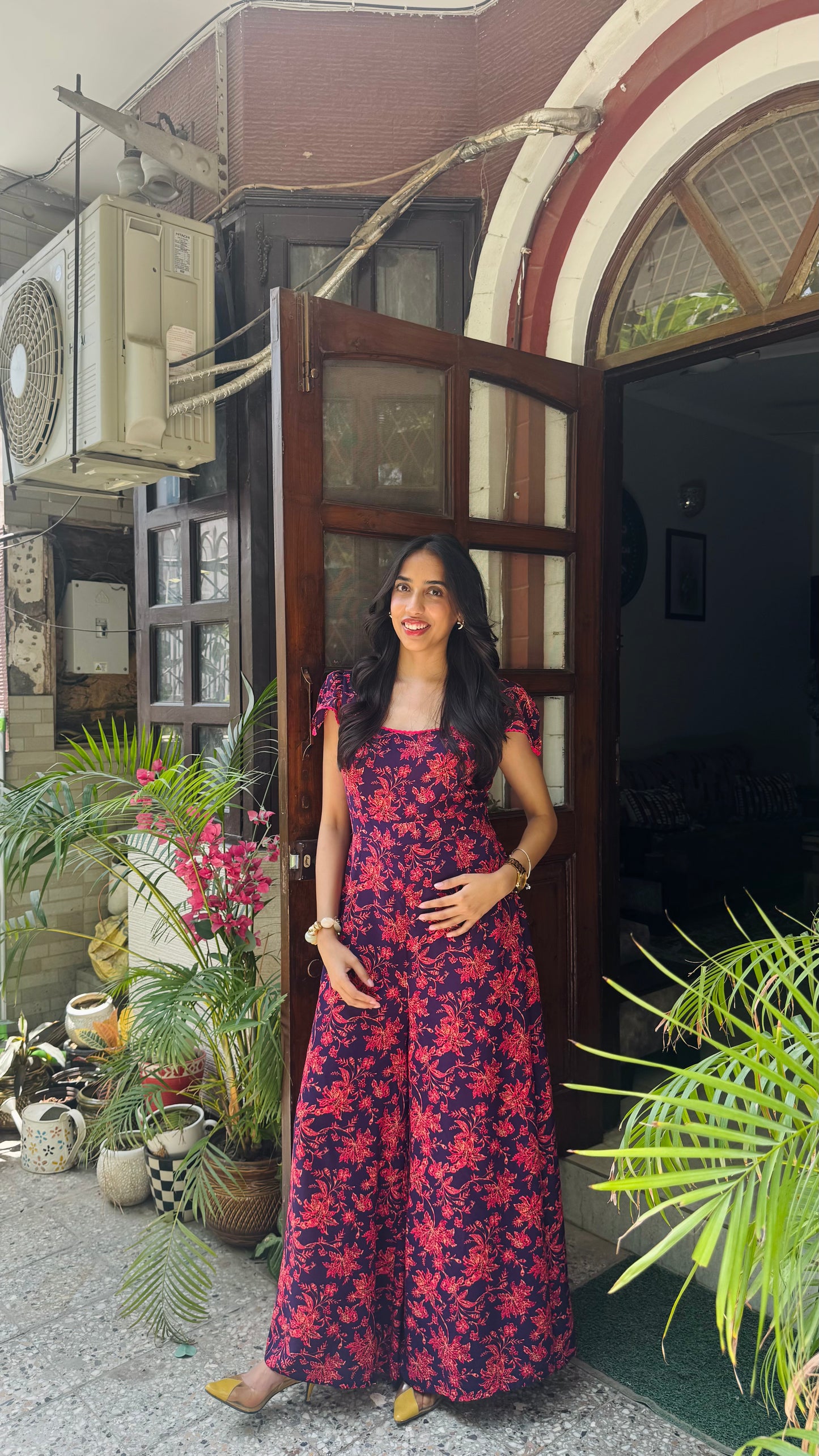 Soleil Lace Jumpsuit - Plum (Premium Collection)