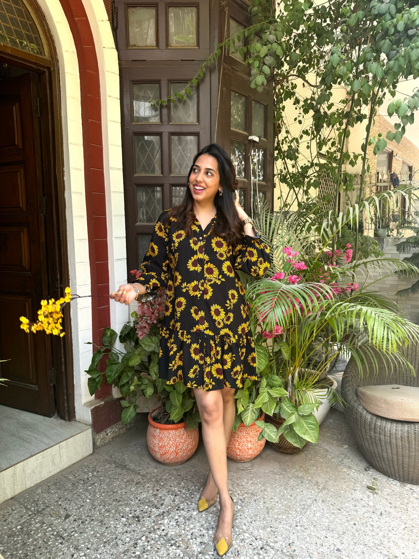 Silly Sunflower Dress (Luxe Collection) - Regular