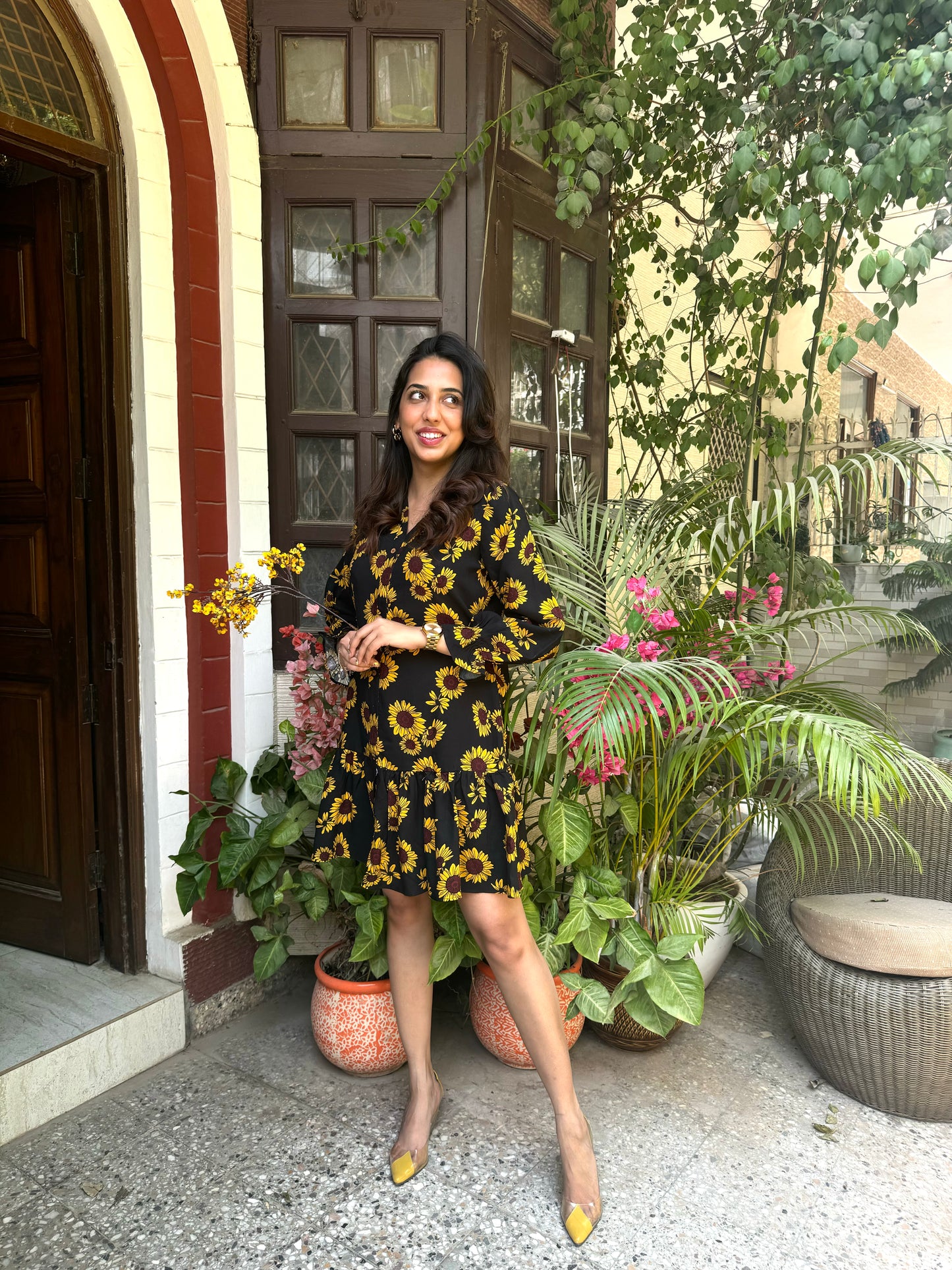 Silly Sunflower Dress (Luxe Collection) - Regular