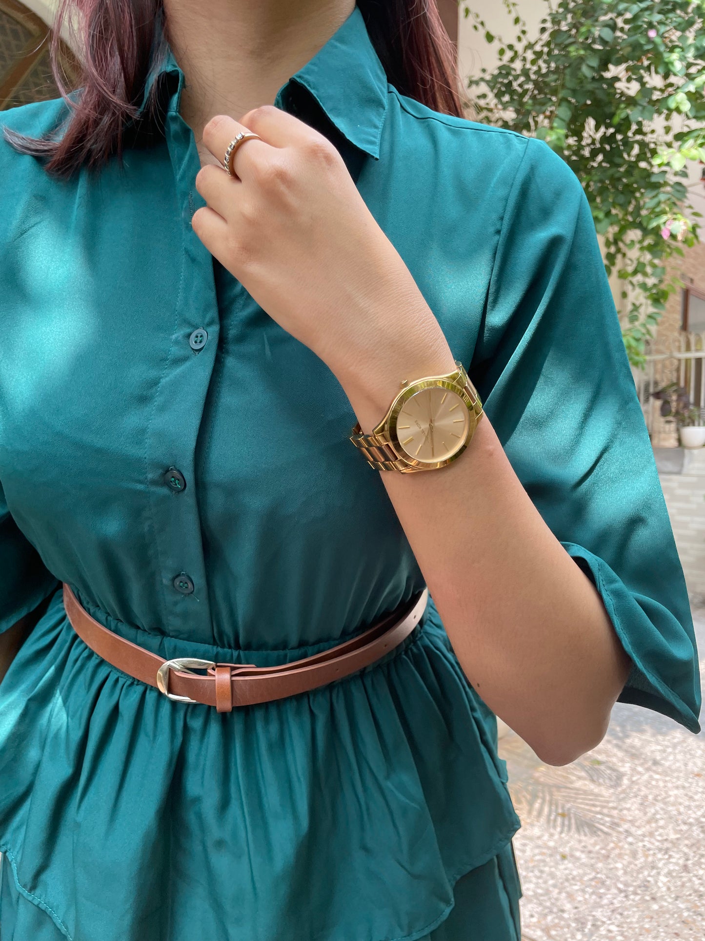 Royalty Tiered Dress- Green