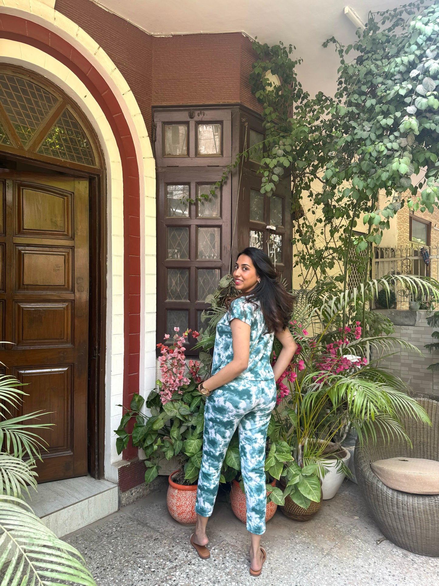 Tie Dye Lounge Set – Green