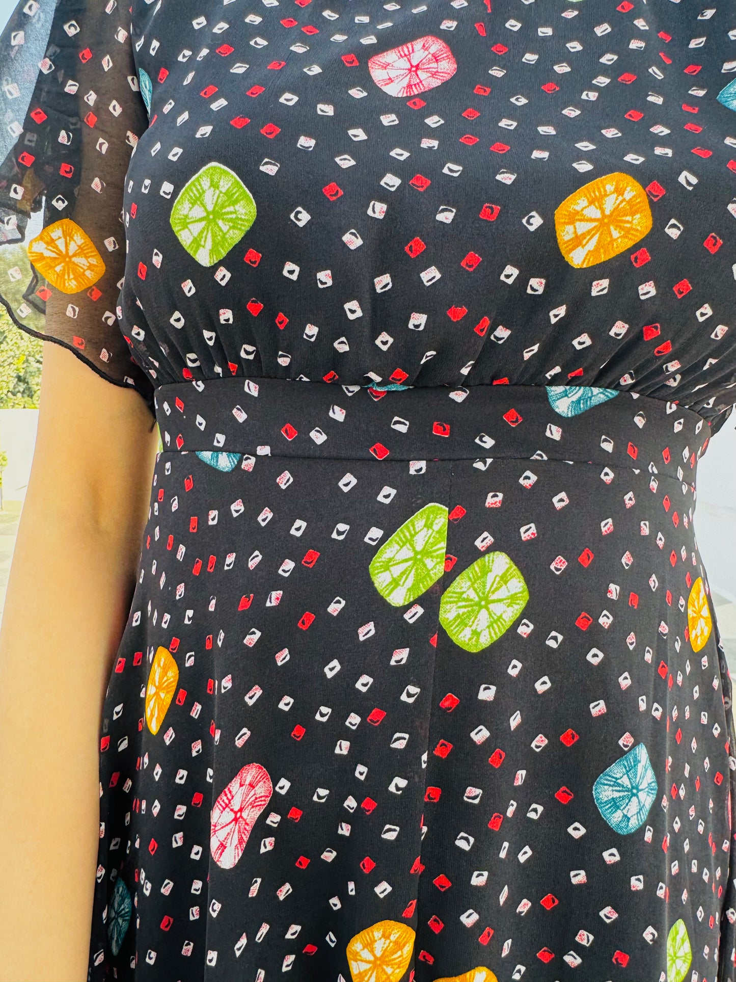 Twirl in Gems Dress- Black