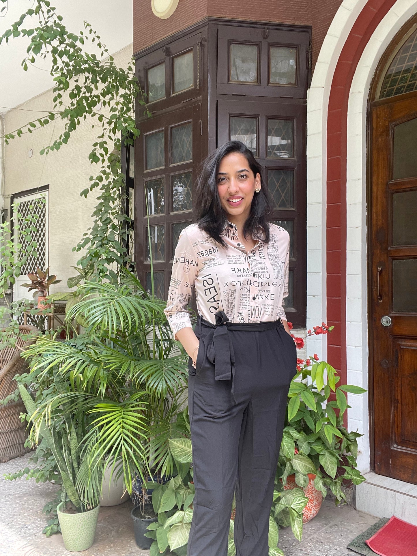 Magazine Printed Jumpsuit