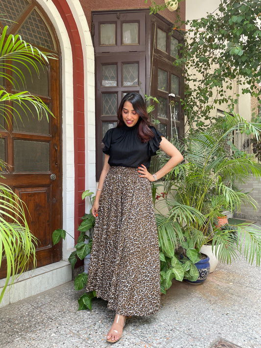 Animal Printed Palazzo (Free size)