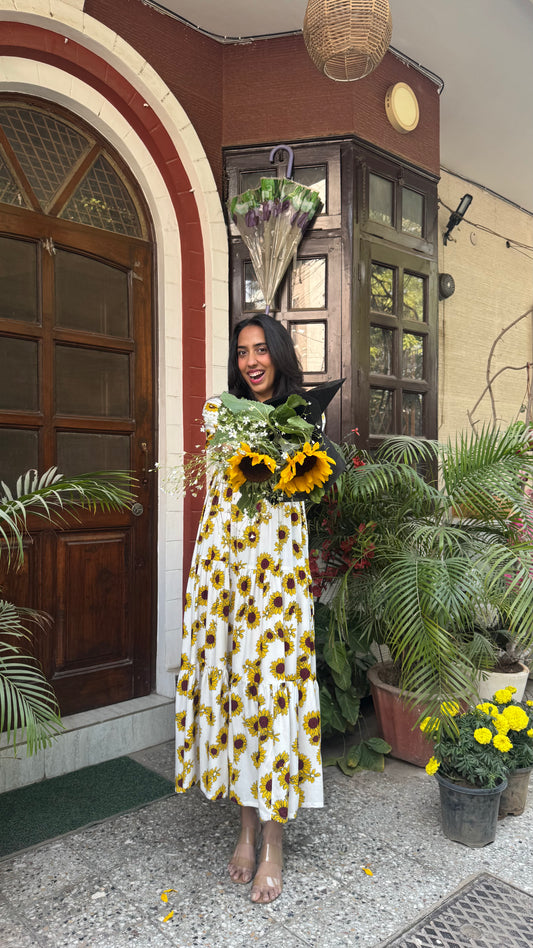 Serene Tiered Maxi (Luxe Collection) - Sunflower