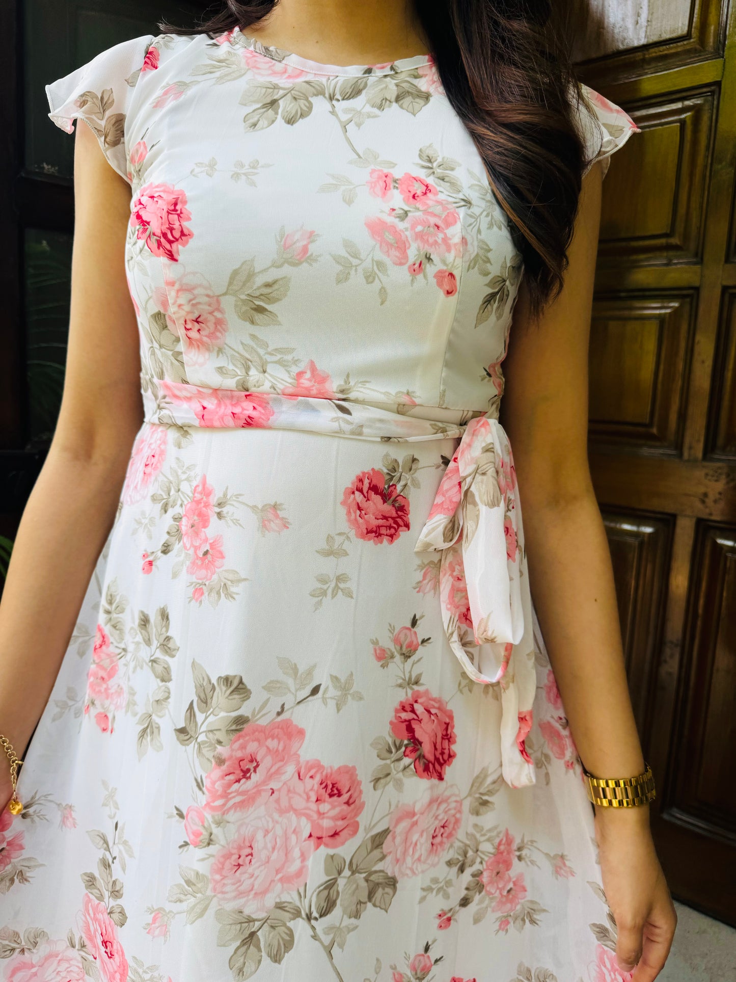 Delicate Daisy Dress- White
