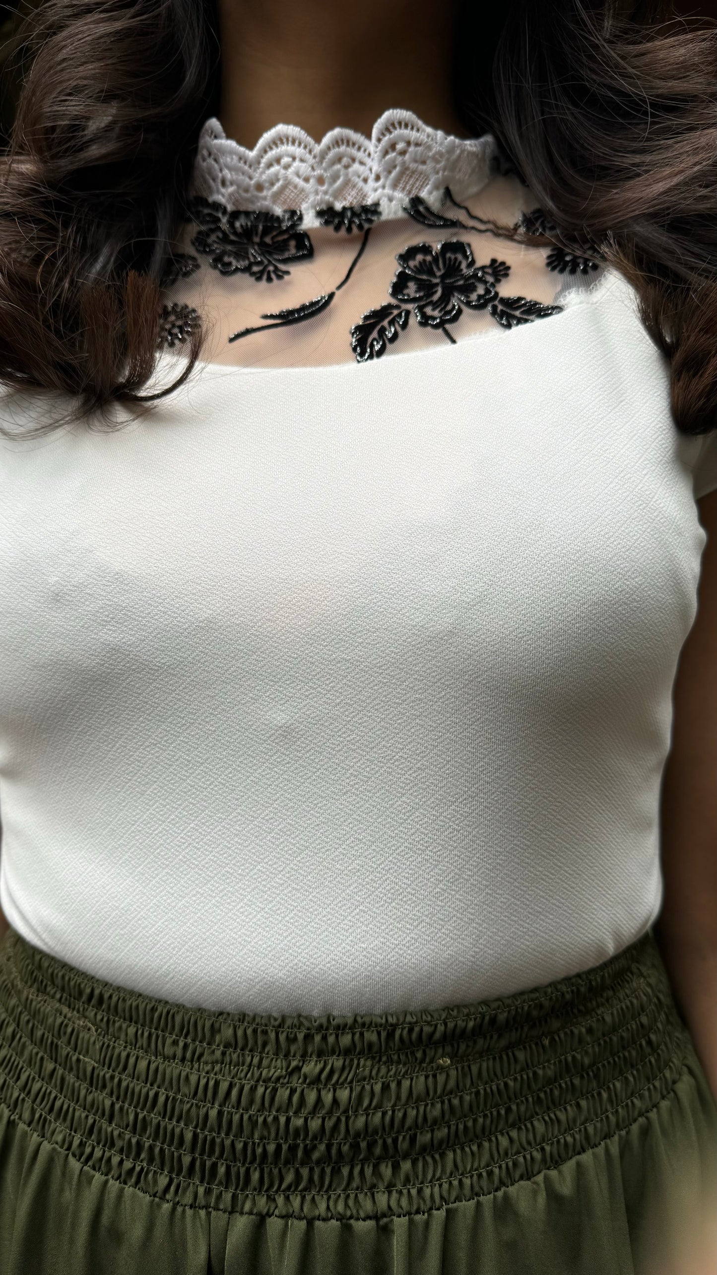 Silver Lining Top – White