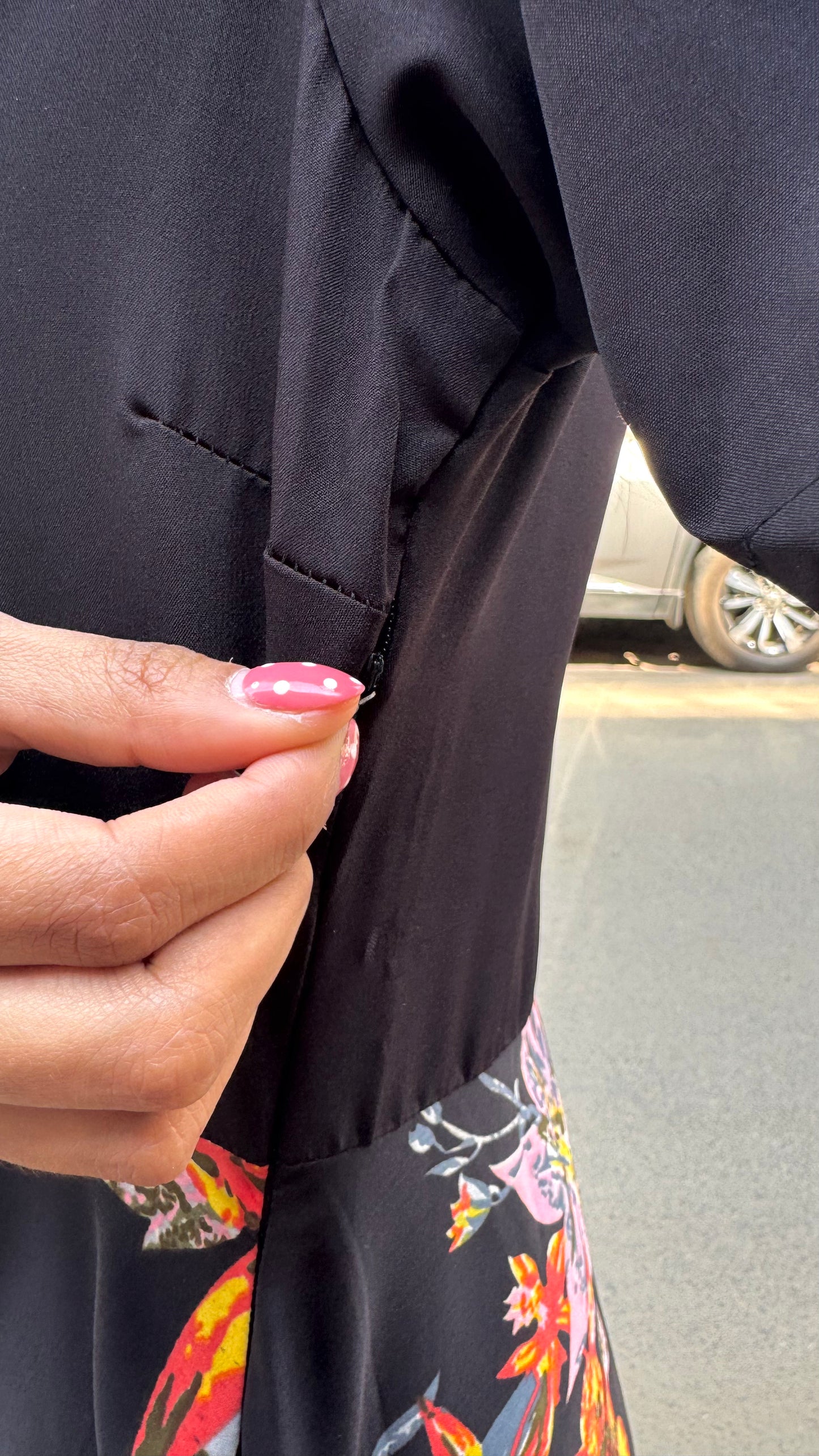 Border Printed Maxi Dress – Red Floral