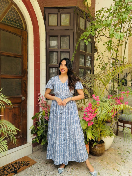 Glee Lounge Dress – Blue