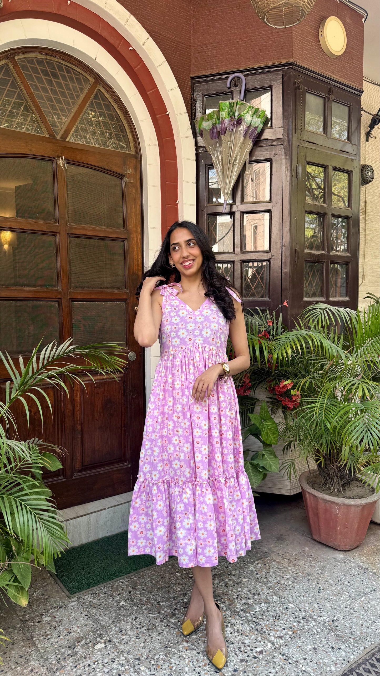 Summer Trip Cotton Dress – Midi