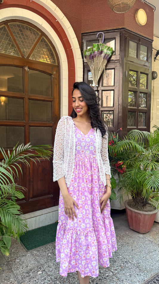 Cloud Lace Shrug - White (Free Size)