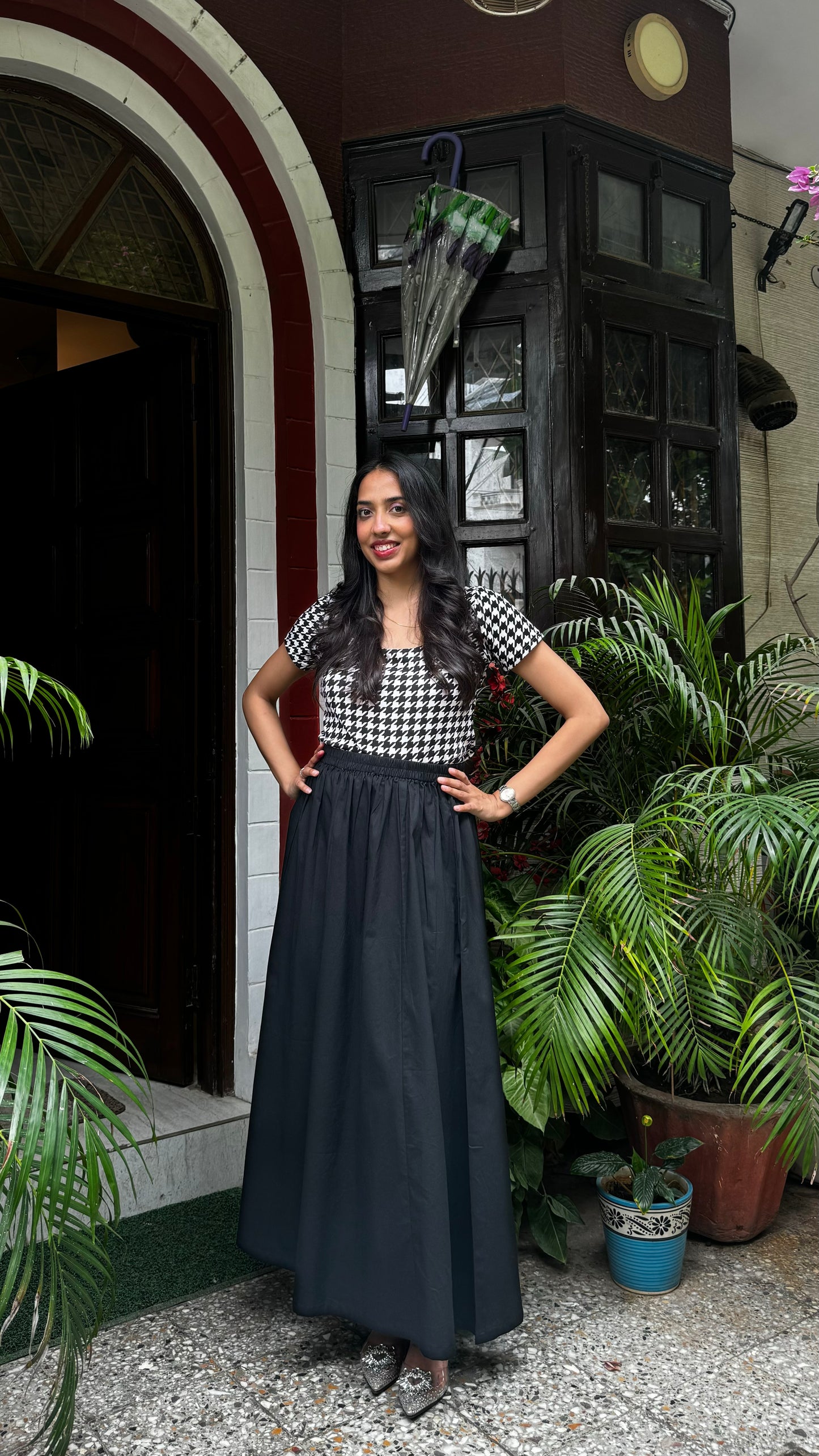 Babe Solid Cotton Skirt - Black (Premium Collection)