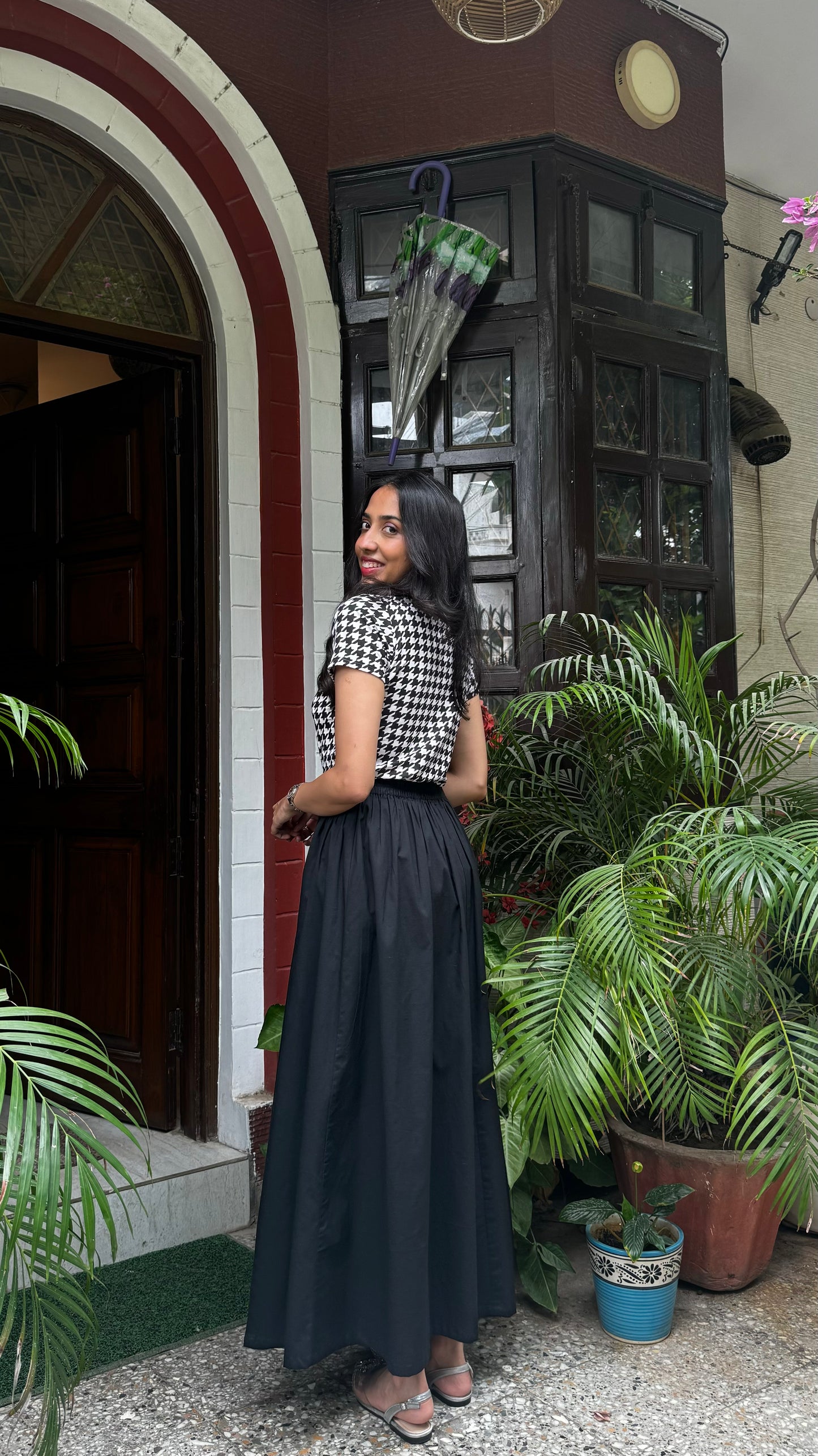 Babe Solid Cotton Skirt - Black (Premium Collection)