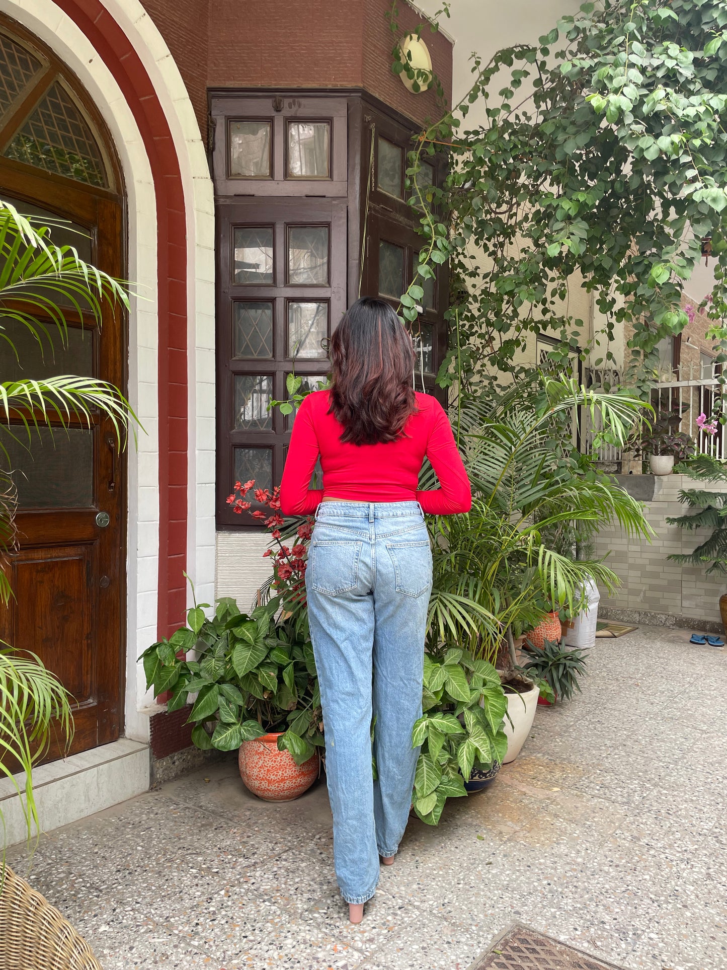 Couture Corset Top- Red