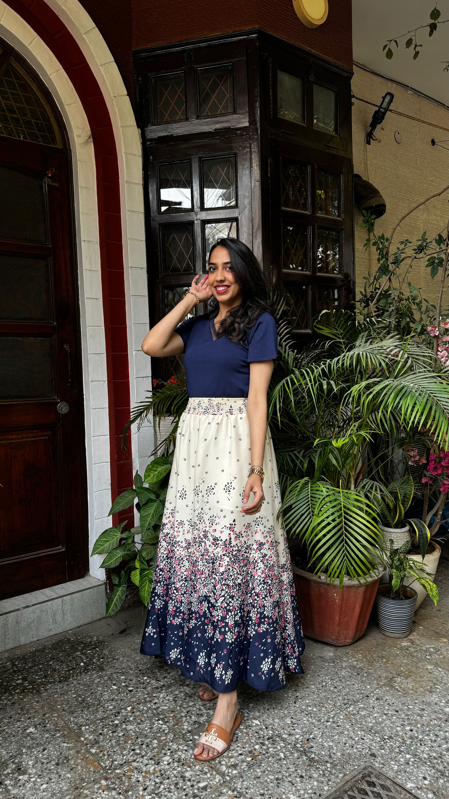 Athena Printed Palazzo (Free Size)