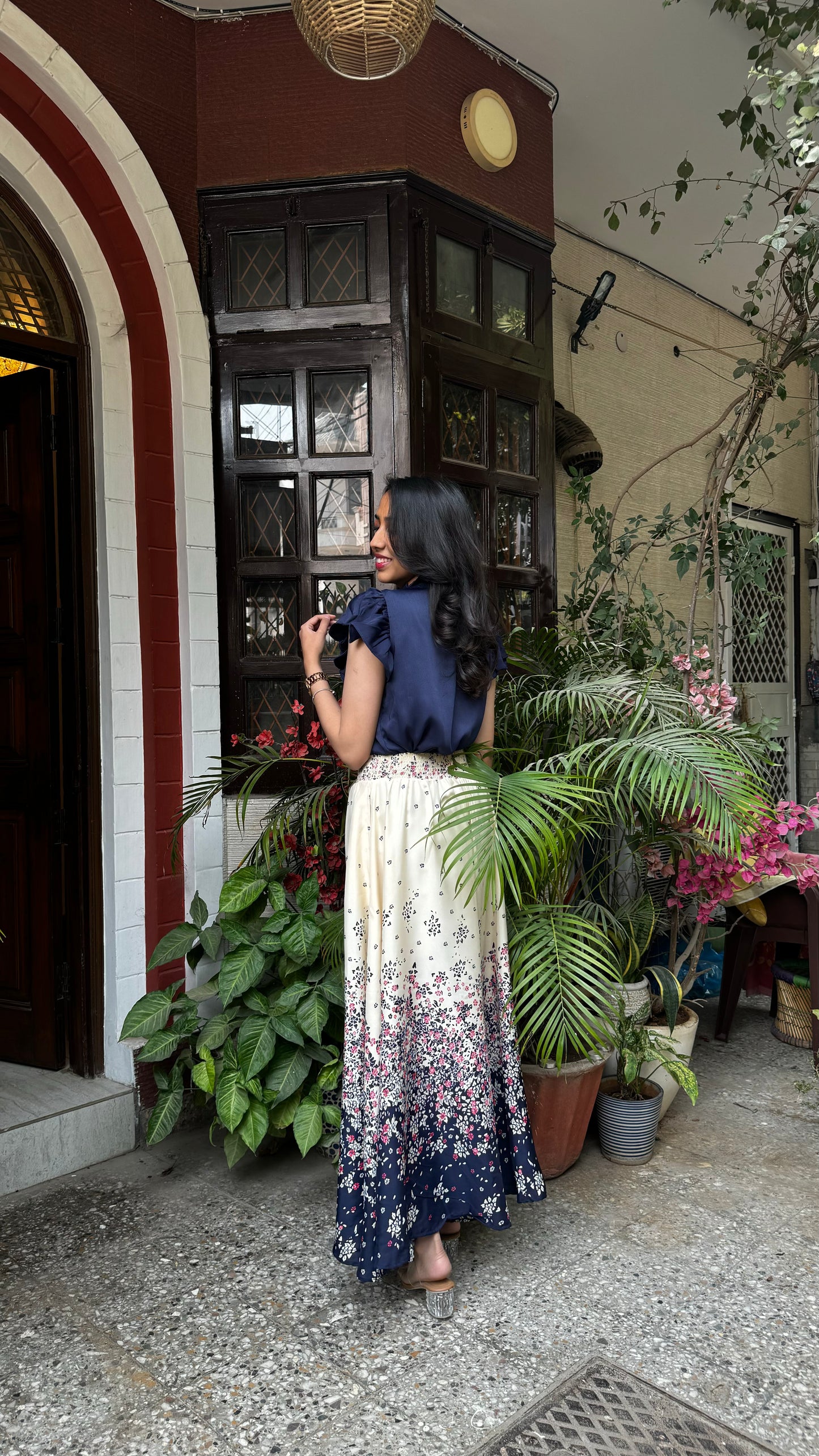 Athena Printed Palazzo (Free Size)