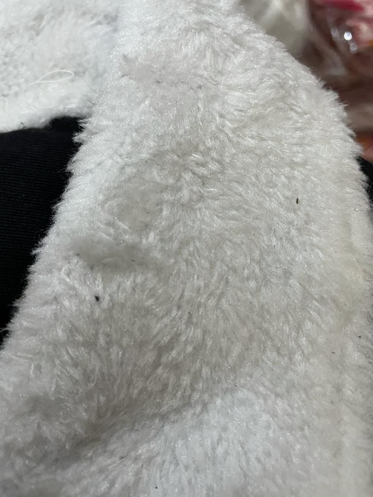 Fur Lined Denim Jacket-Maroon