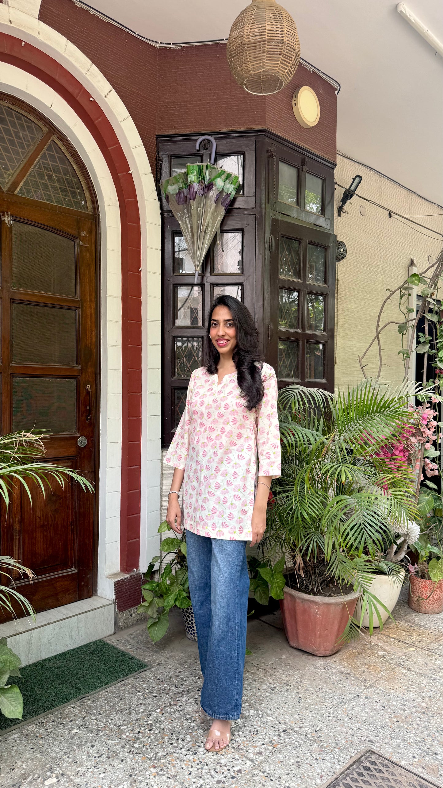 Cutie Cotton Kurti - Cream
