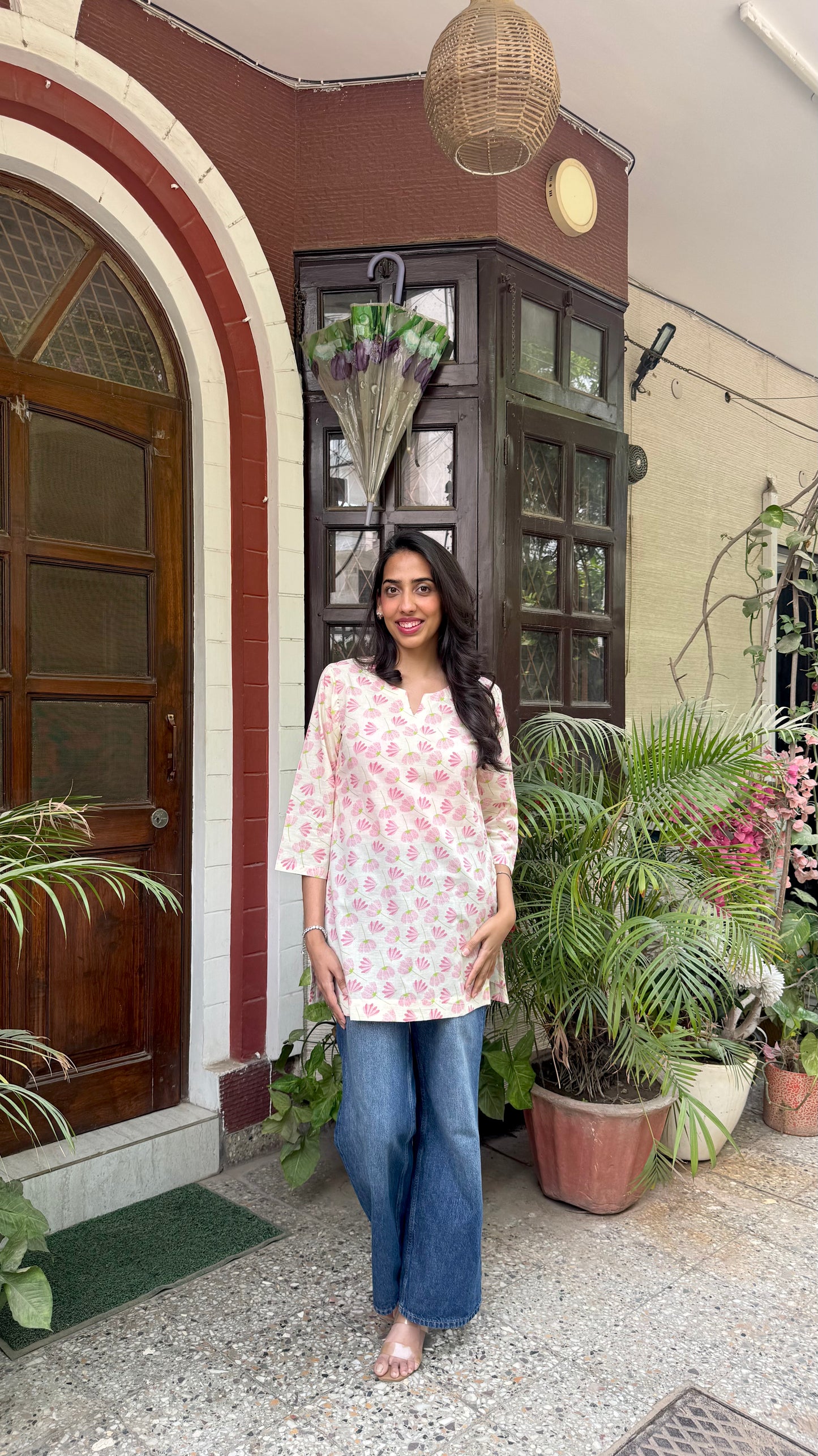 Cutie Cotton Kurti - Cream