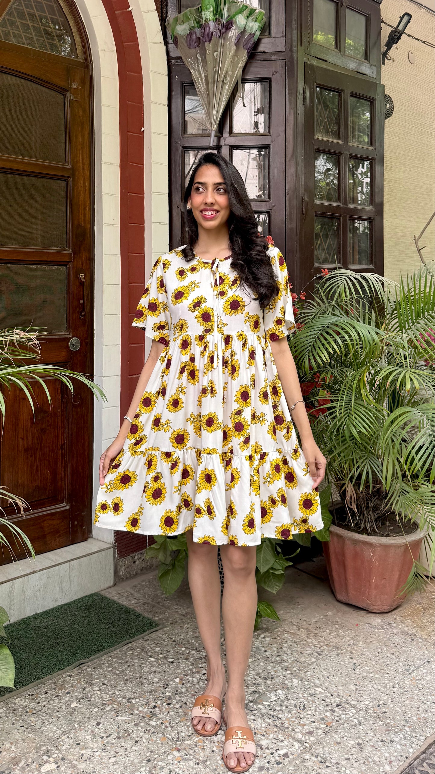 Sunflower Tiered Dress (Luxe Collection) - Regular