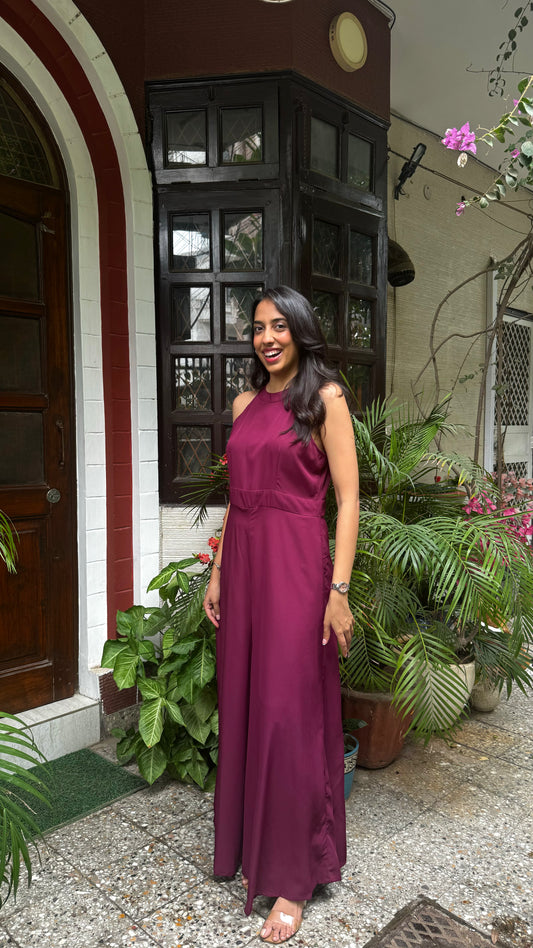 Luxe Jumpsuit - Wine