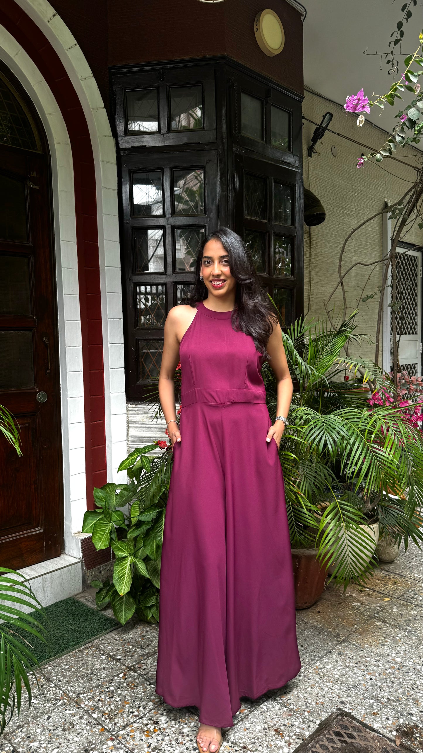 Luxe Jumpsuit - Wine