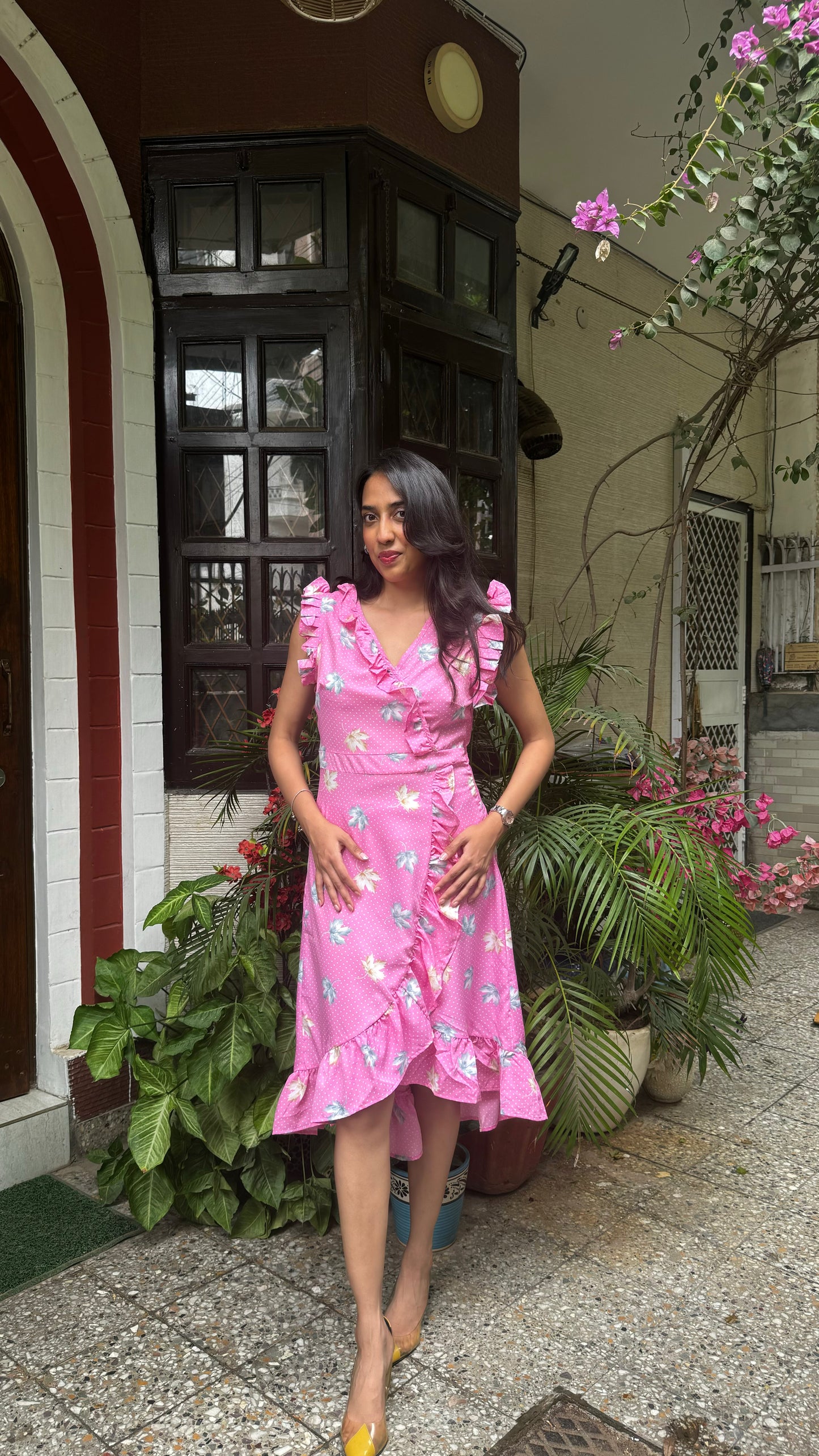 Romantic Ruffles Date Dress - Pink