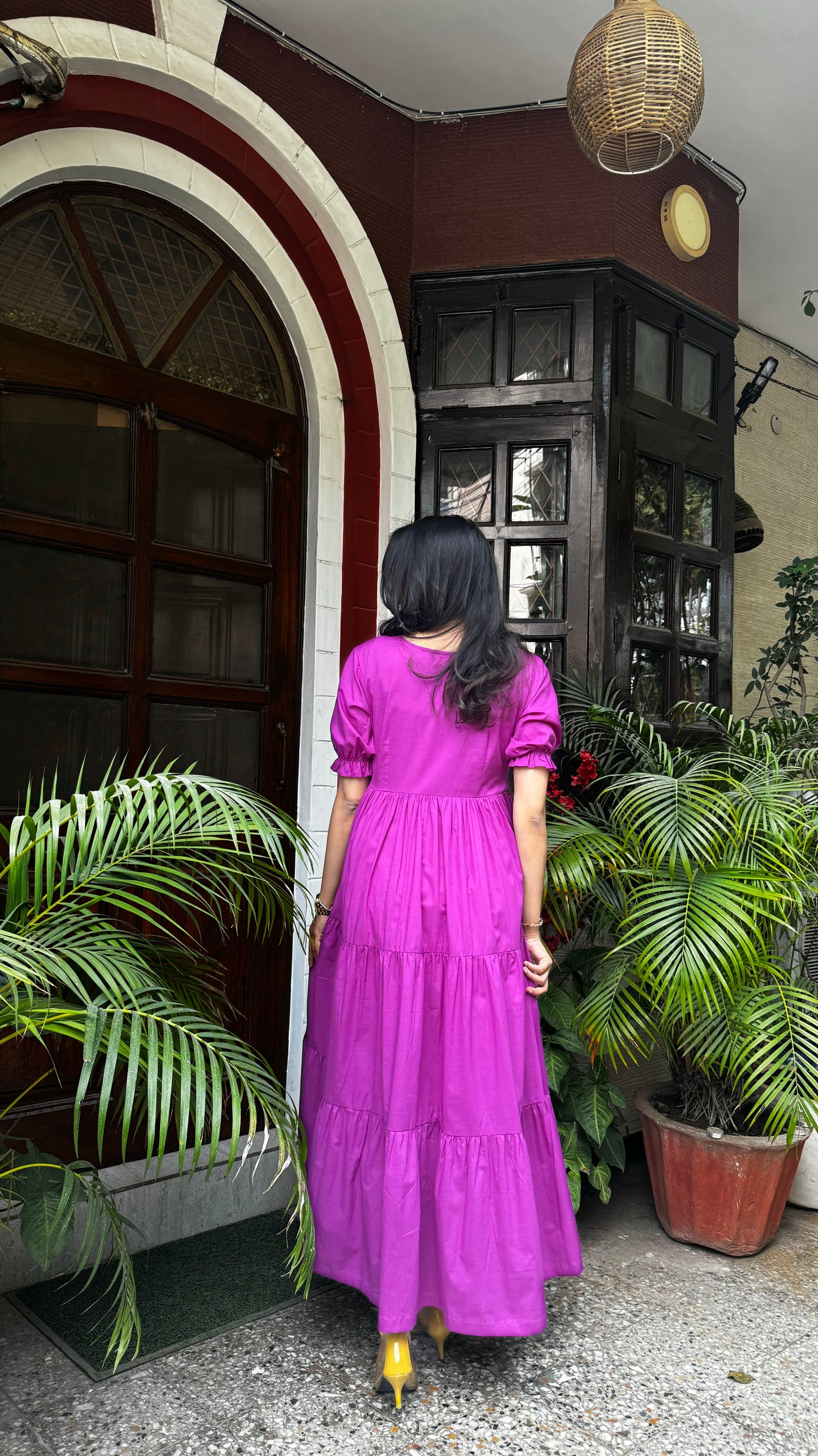 Splash of Color Cotton Maxi - Purple
