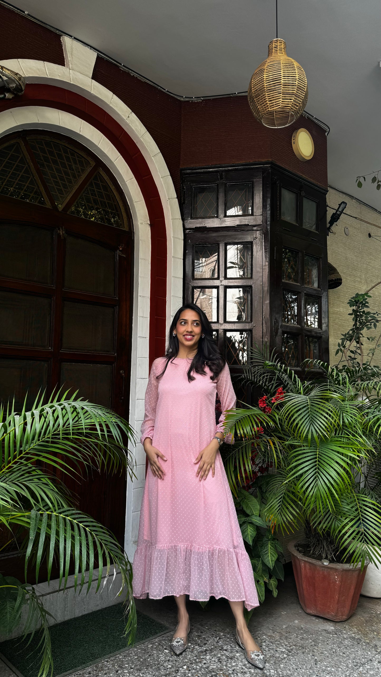 Dreamy Drapes Dress- Pink (Luxe Collection)