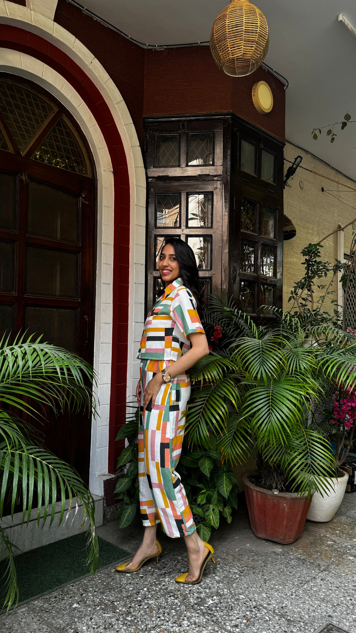 Squared Up Co-Ord Set - Orange