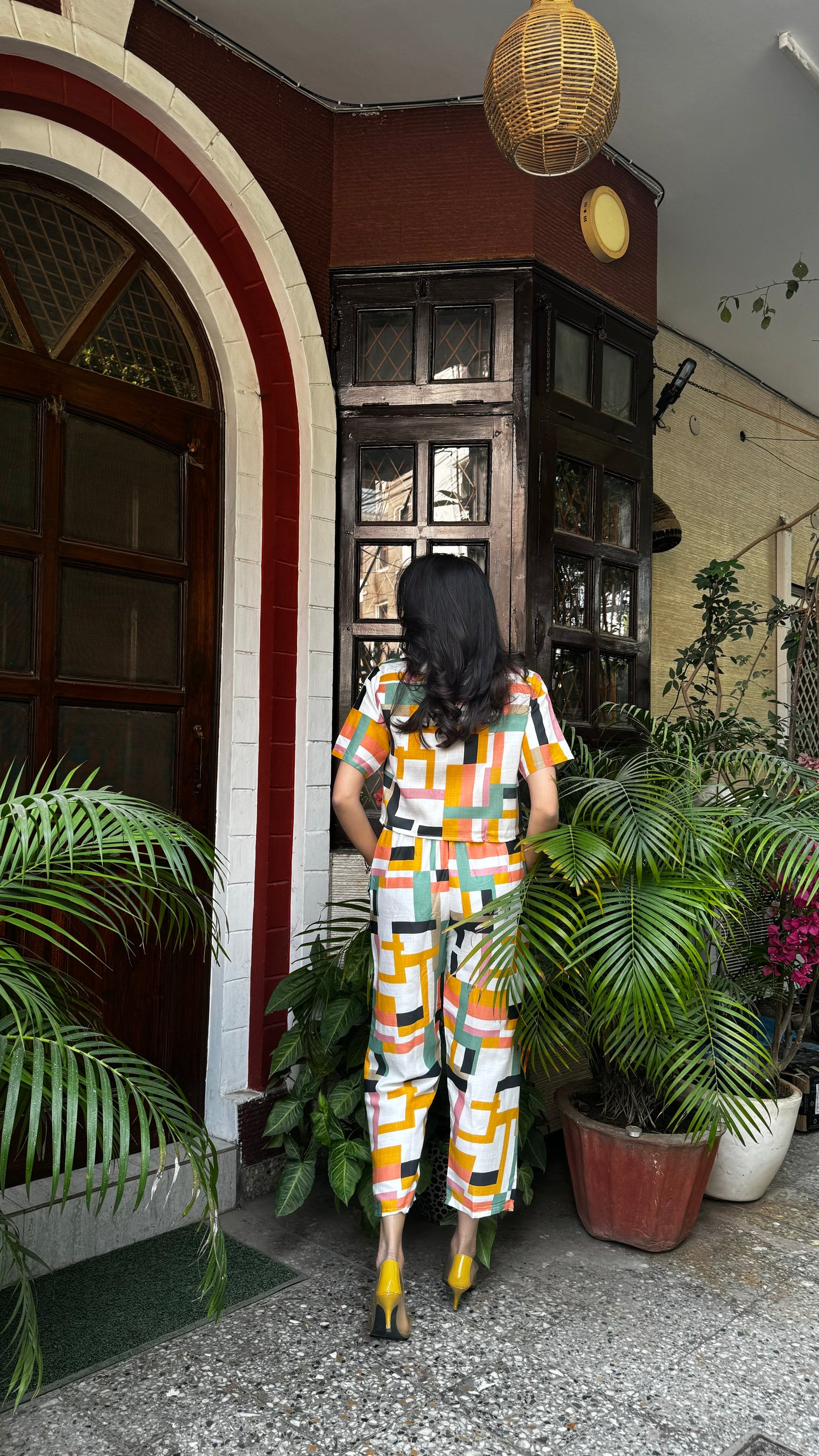 Squared Up Co-Ord Set - Orange