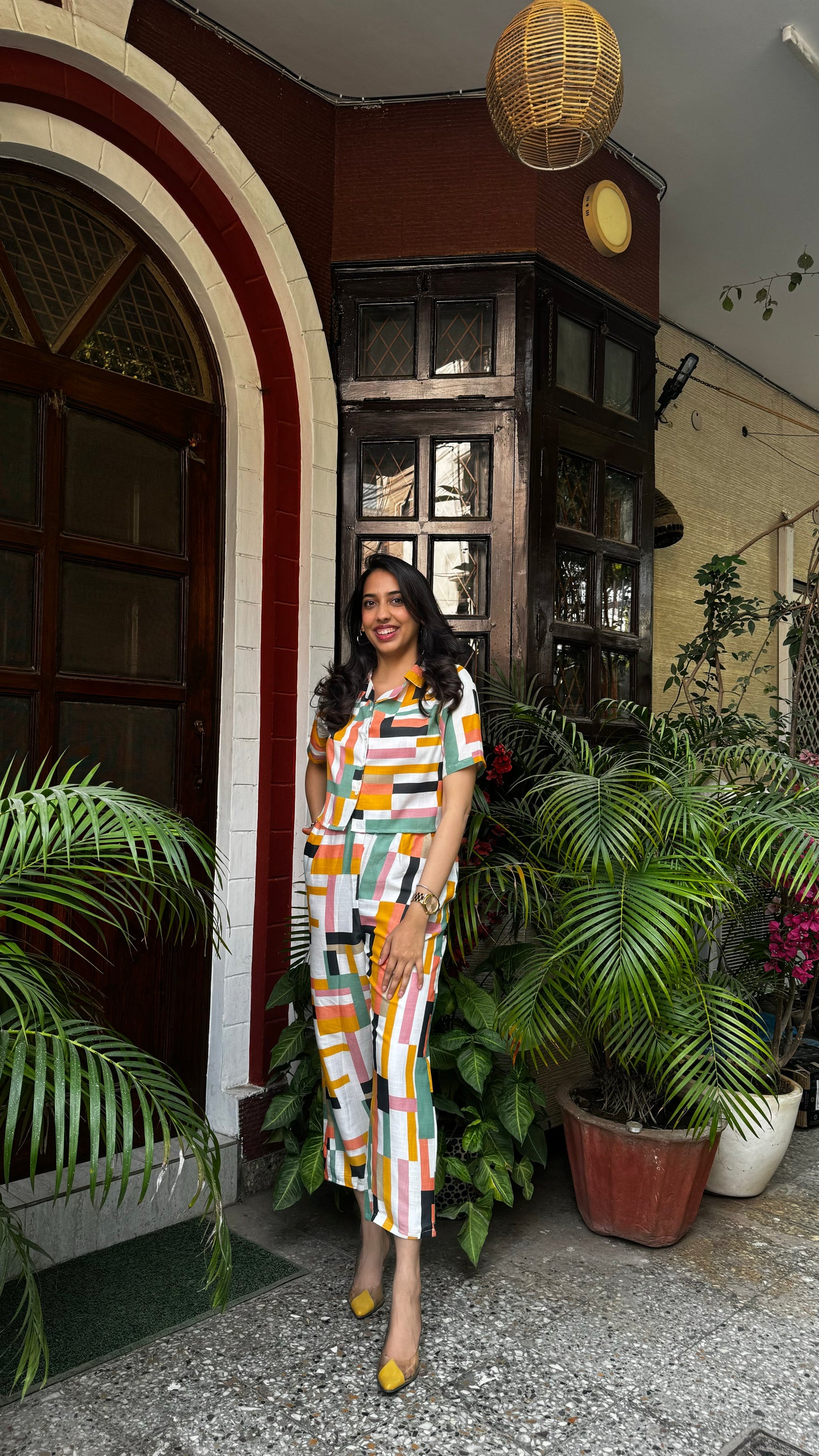 Squared Up Co-Ord Set - Orange