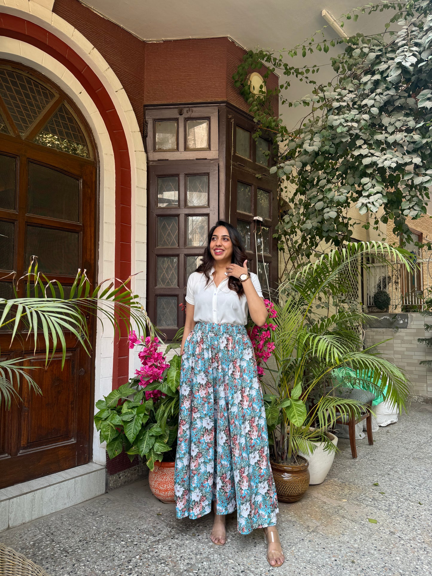 Blossoming Top - White