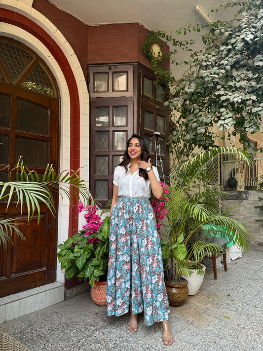 Blossoming Top - White