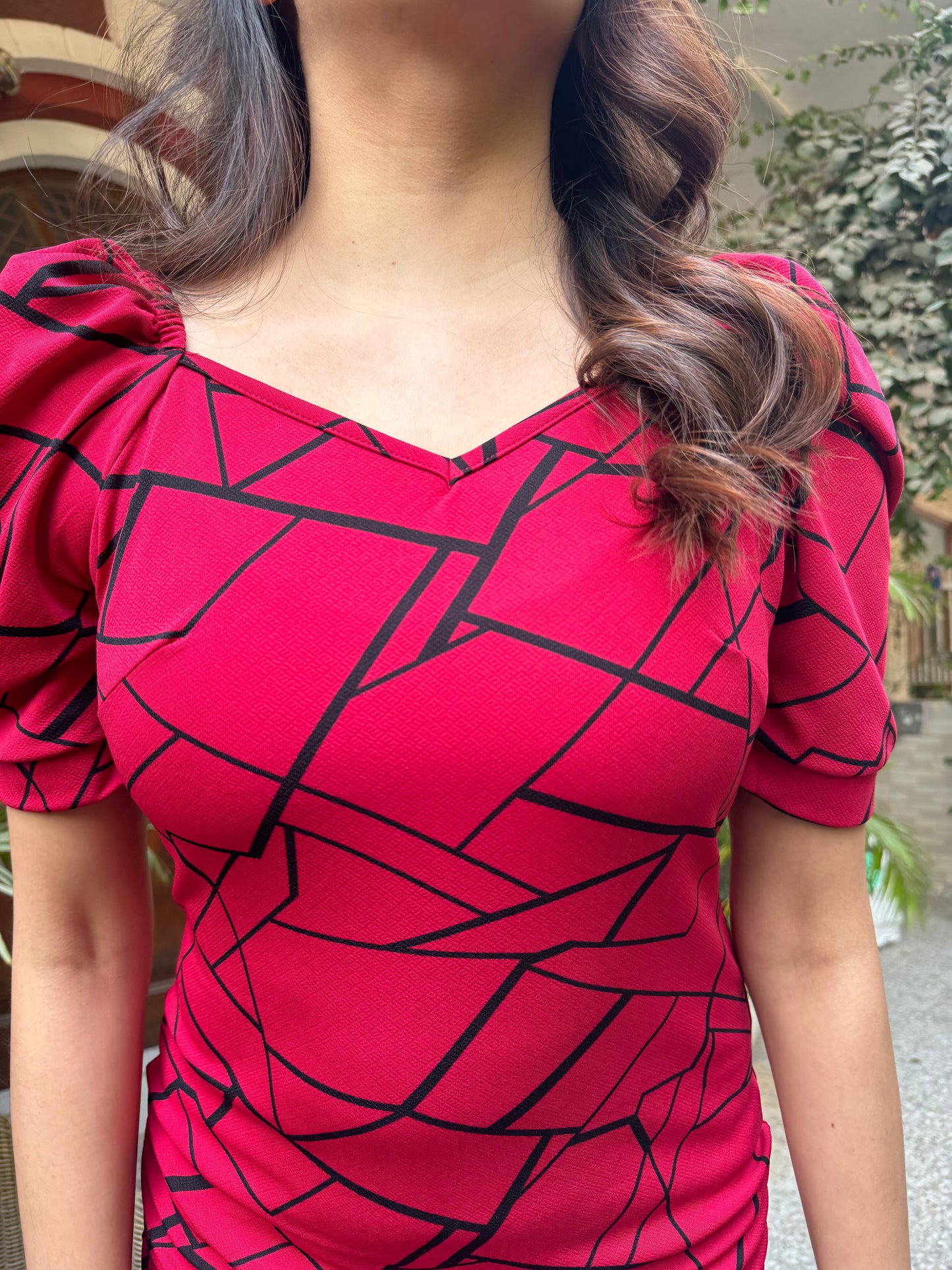 Red Stripe Dress
