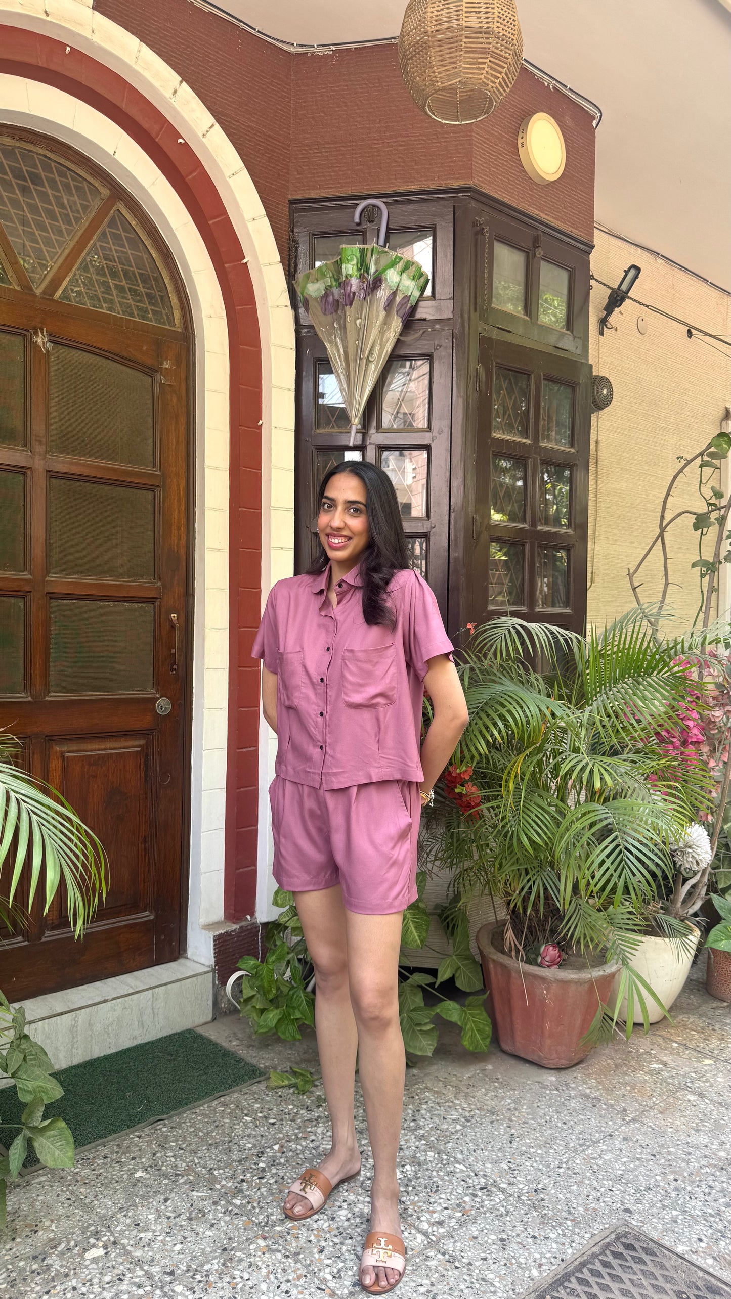 Peter Pan Cotton Set - Mauve