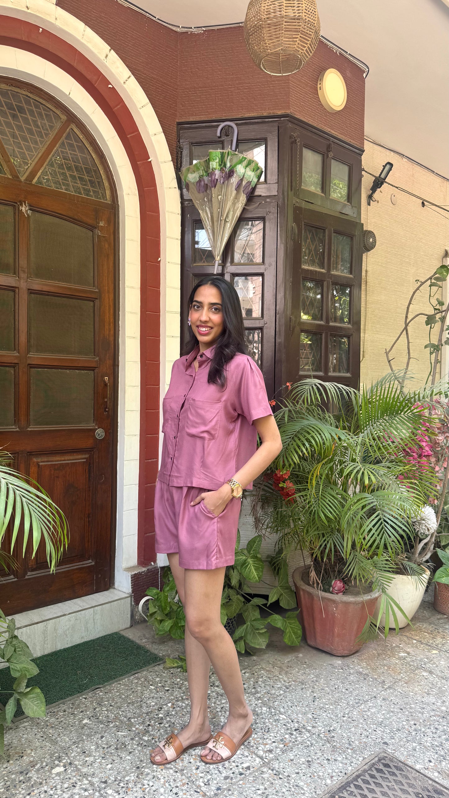 Peter Pan Cotton Set - Mauve