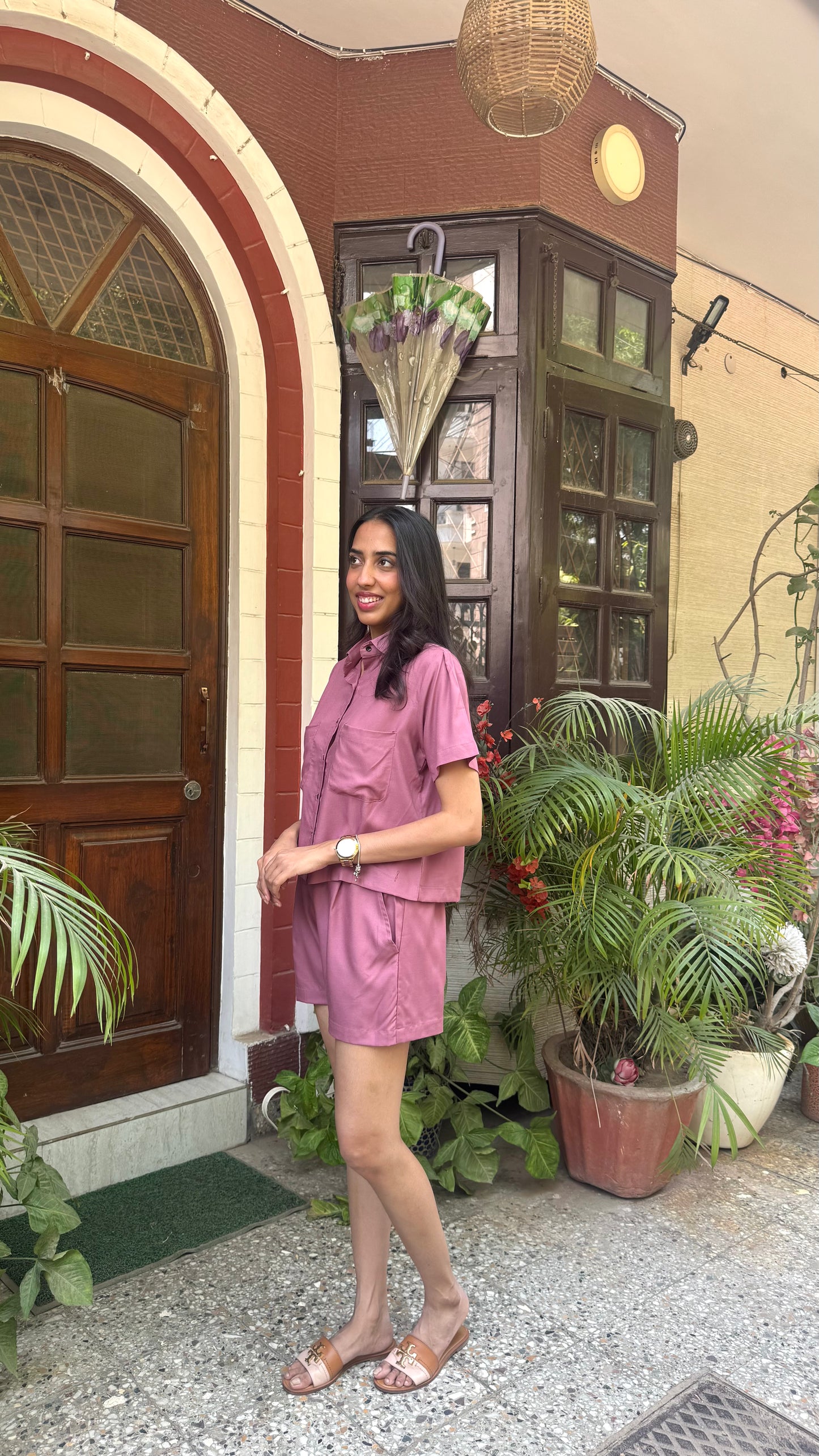 Peter Pan Cotton Set - Mauve
