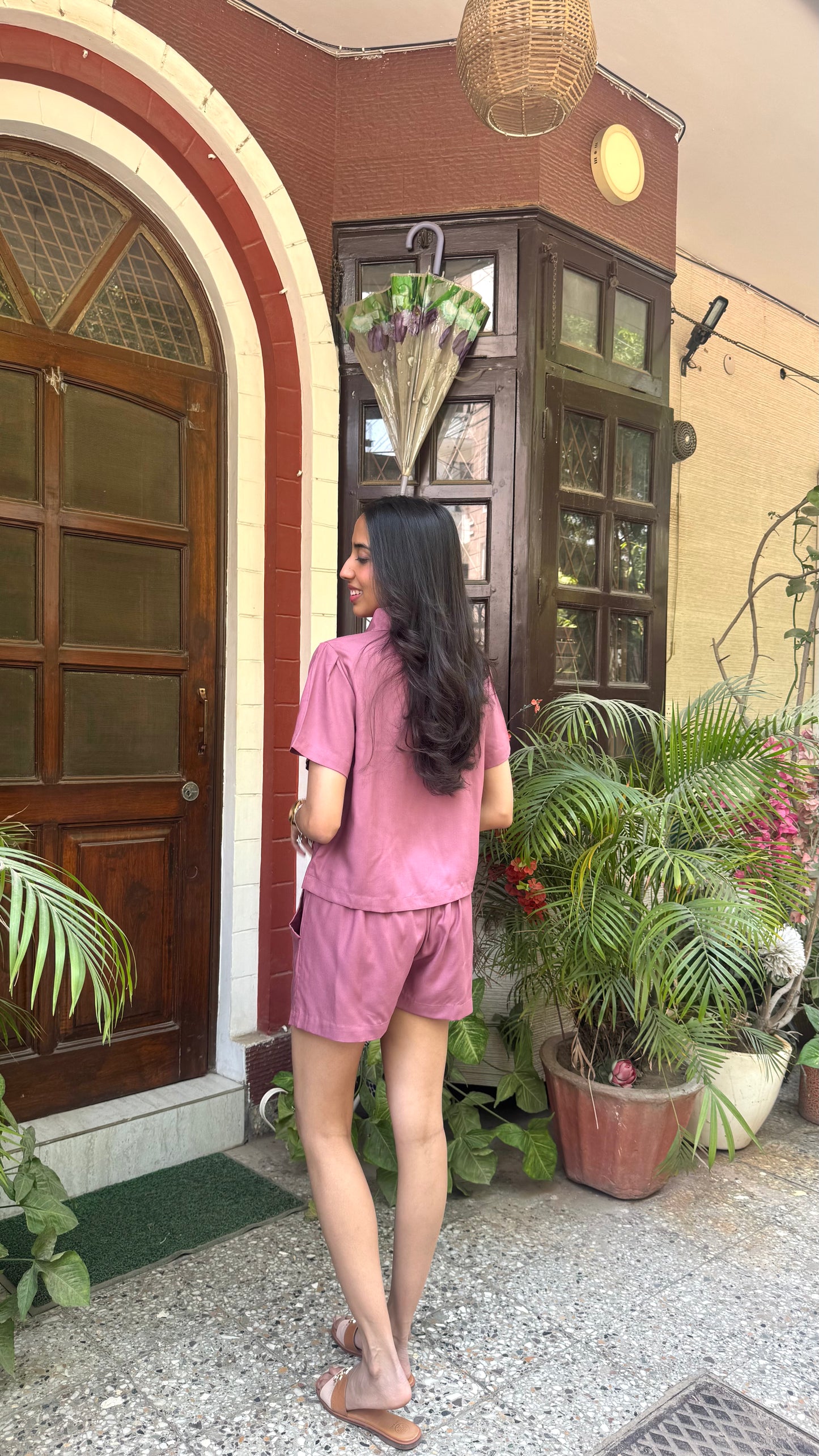 Peter Pan Cotton Set - Mauve