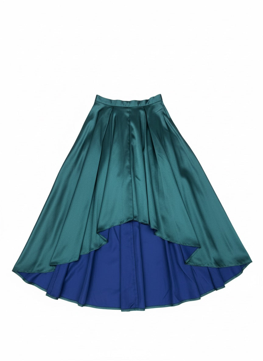Princess Silk Skirt – Peacock