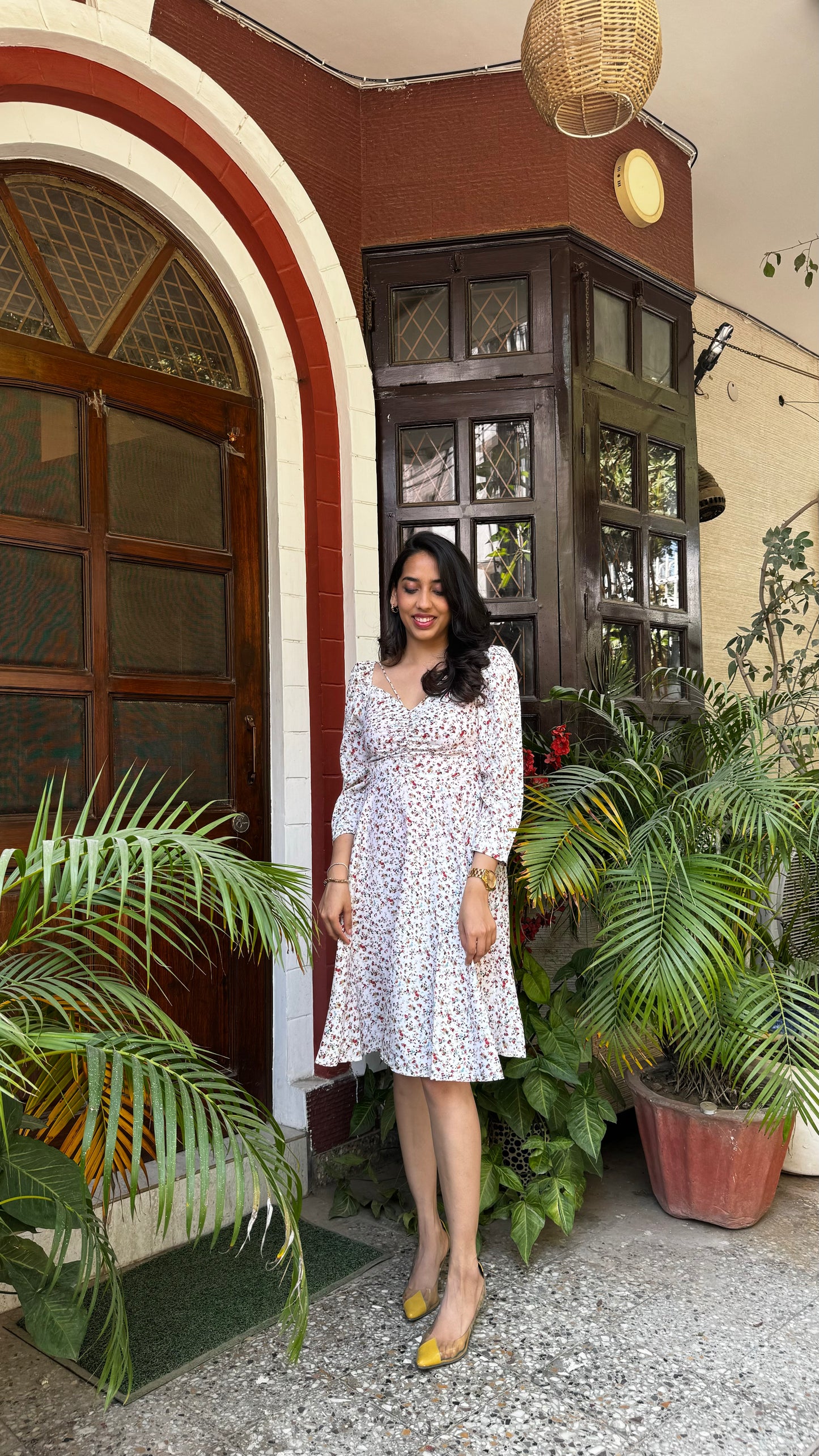 Good Girl Smocked Dress - White