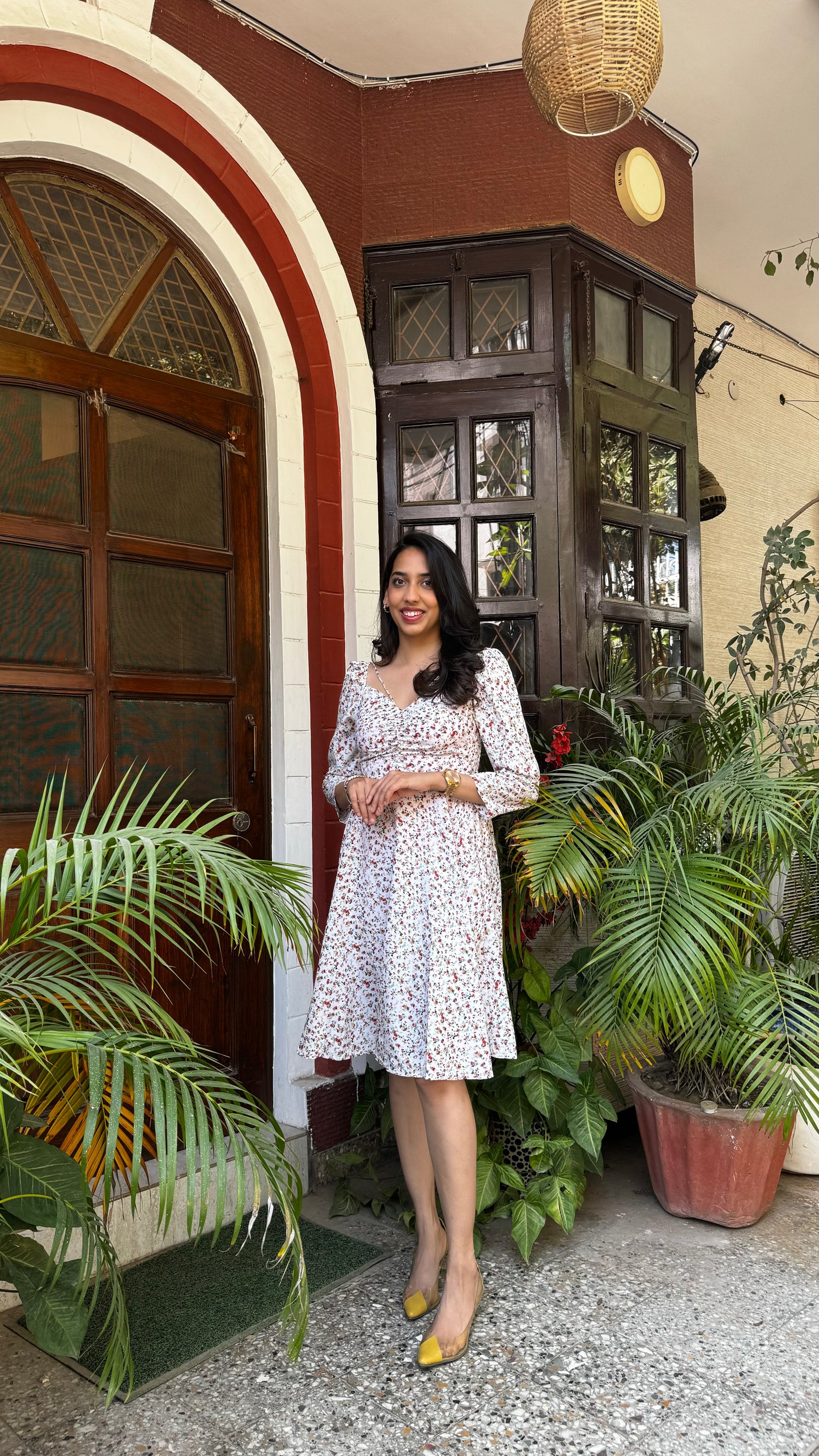 Good Girl Smocked Dress - White